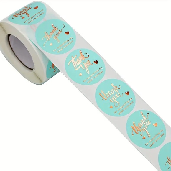 500pcs/Roll~ Thank You Stickers - Picture 7 of 7